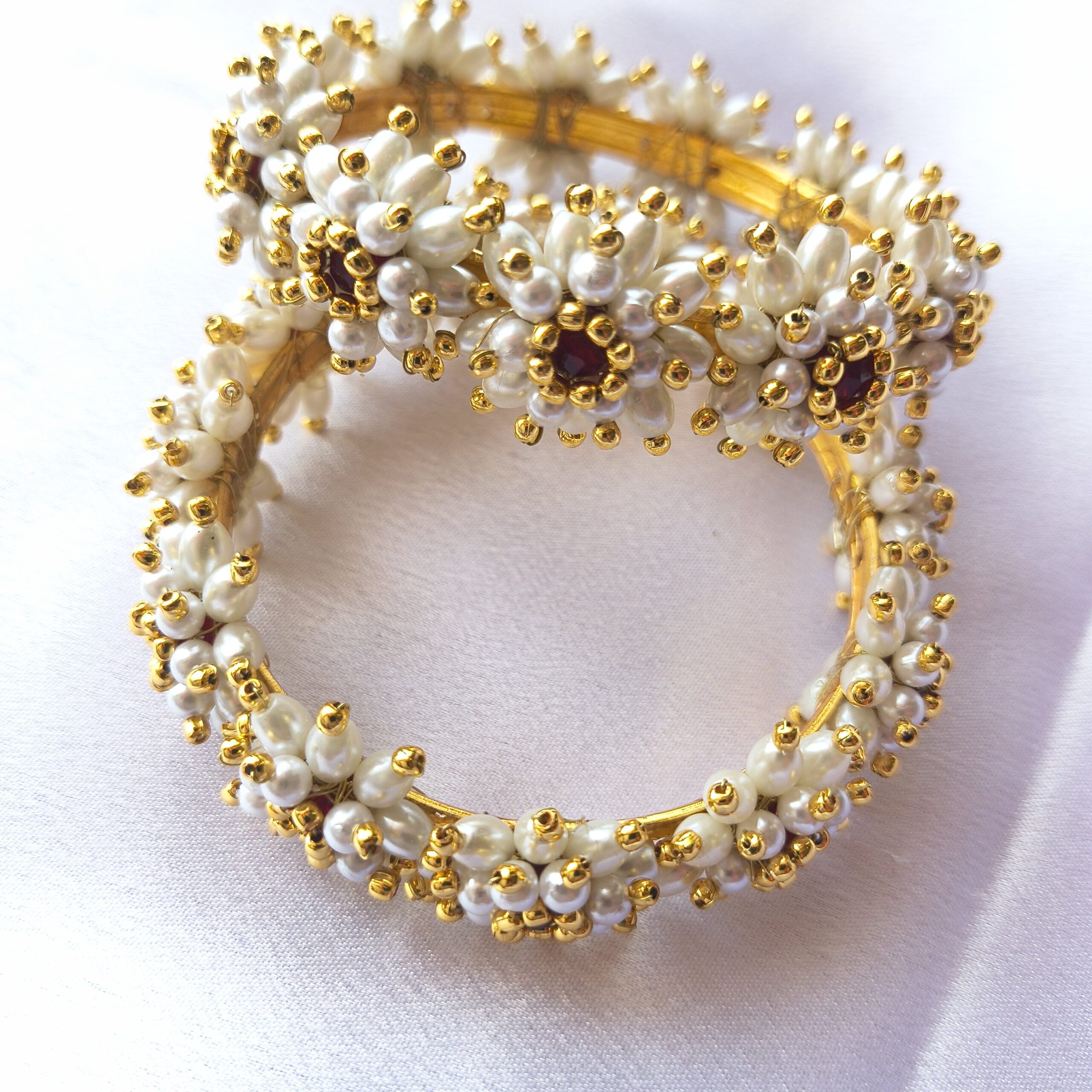 Mogra Bridal Necklace Set - Image 4