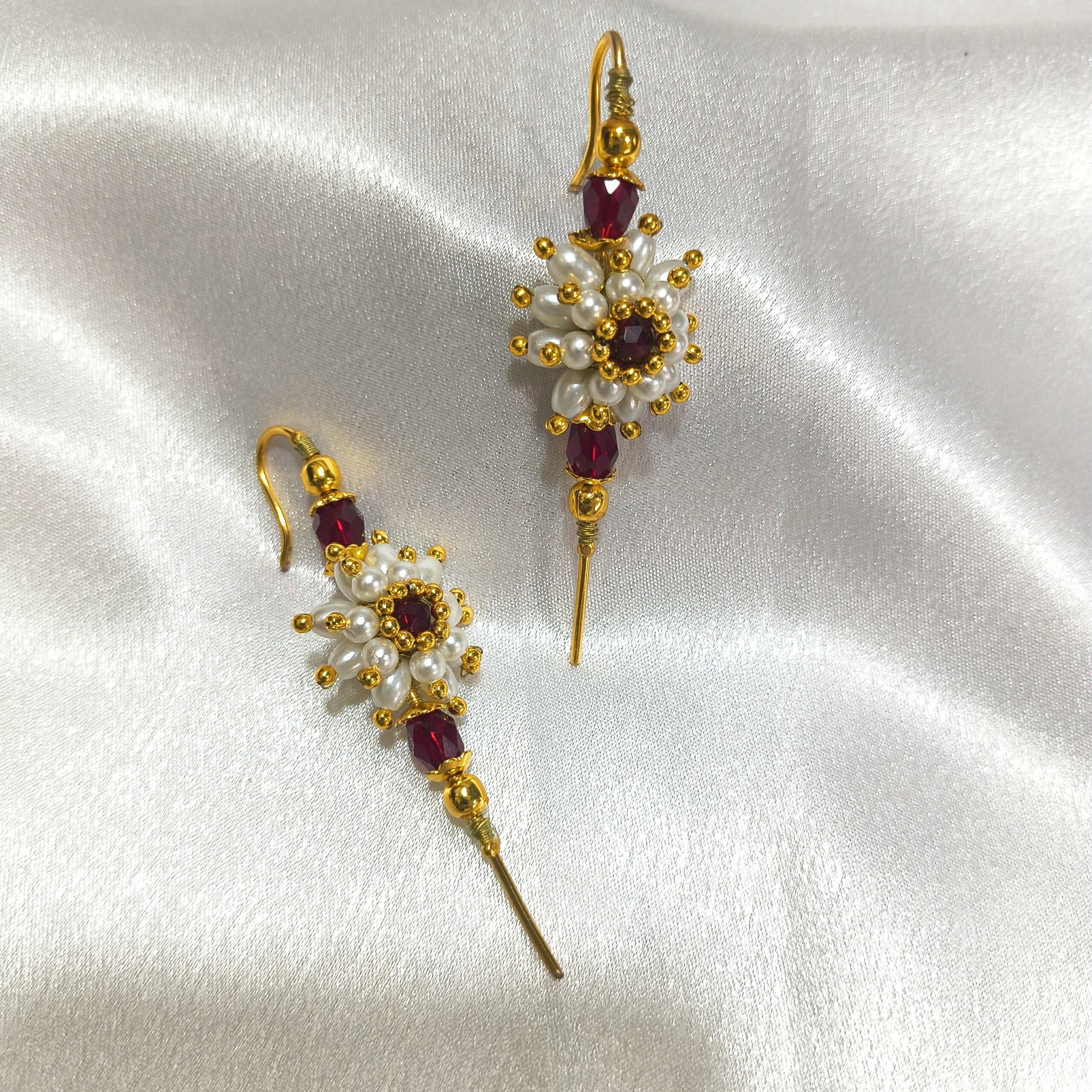 Mogra Bridal Necklace Set - Image 6