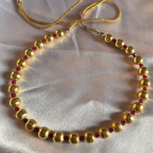 Micro Polish Mohanmaal Necklace | Gold Beaded Traditional Jewellery