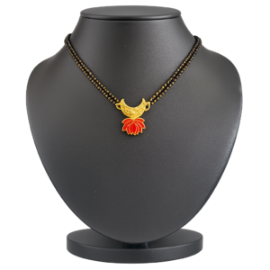 Lotus - Chandrapore Mini Mangalsutra Chocker with Ear rings