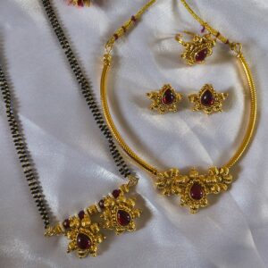 Maharani Ruby Elegance Set | Traditional Jewellery Set