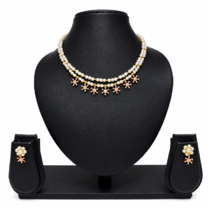 Sitara Pearl Set with Ear Rings|The Glam Jewellery