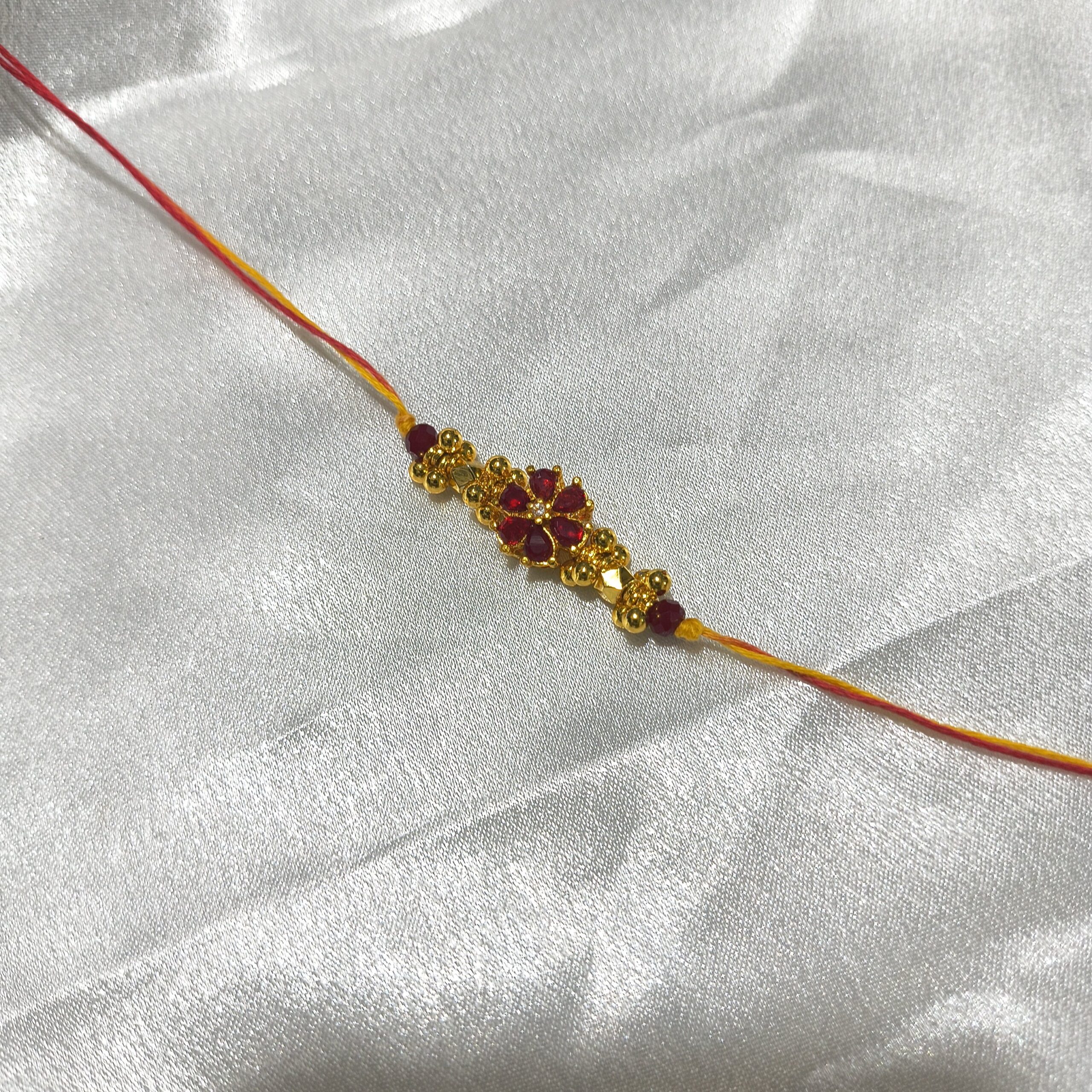 TGJ Kumkum Flower Rakhi | Set of 6 - Image 2