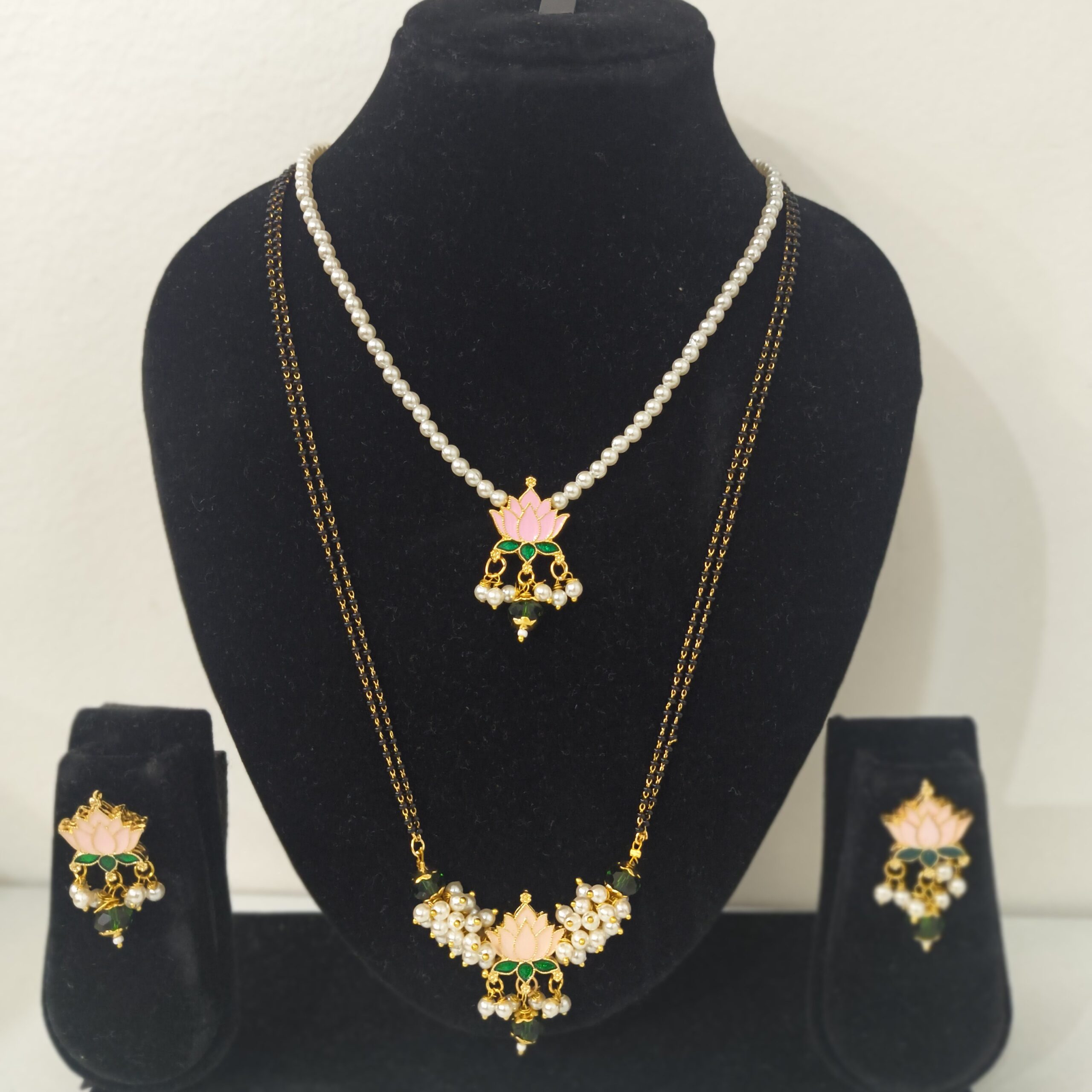 TGJ Kamalika Mangalsutra Set With Pearl Set |Premium Qulity - Image 2
