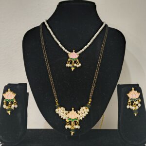TGJ Kamalika Mangalsutra Set With Pearl Set |Premium Qulity