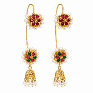 TGJ Ruby Bloom Ear Cuff With Bugadi