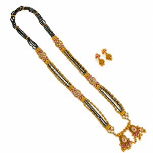 Rajwadi Mangalsutra with Jhumka Earrings | Traditional Jewellery Set